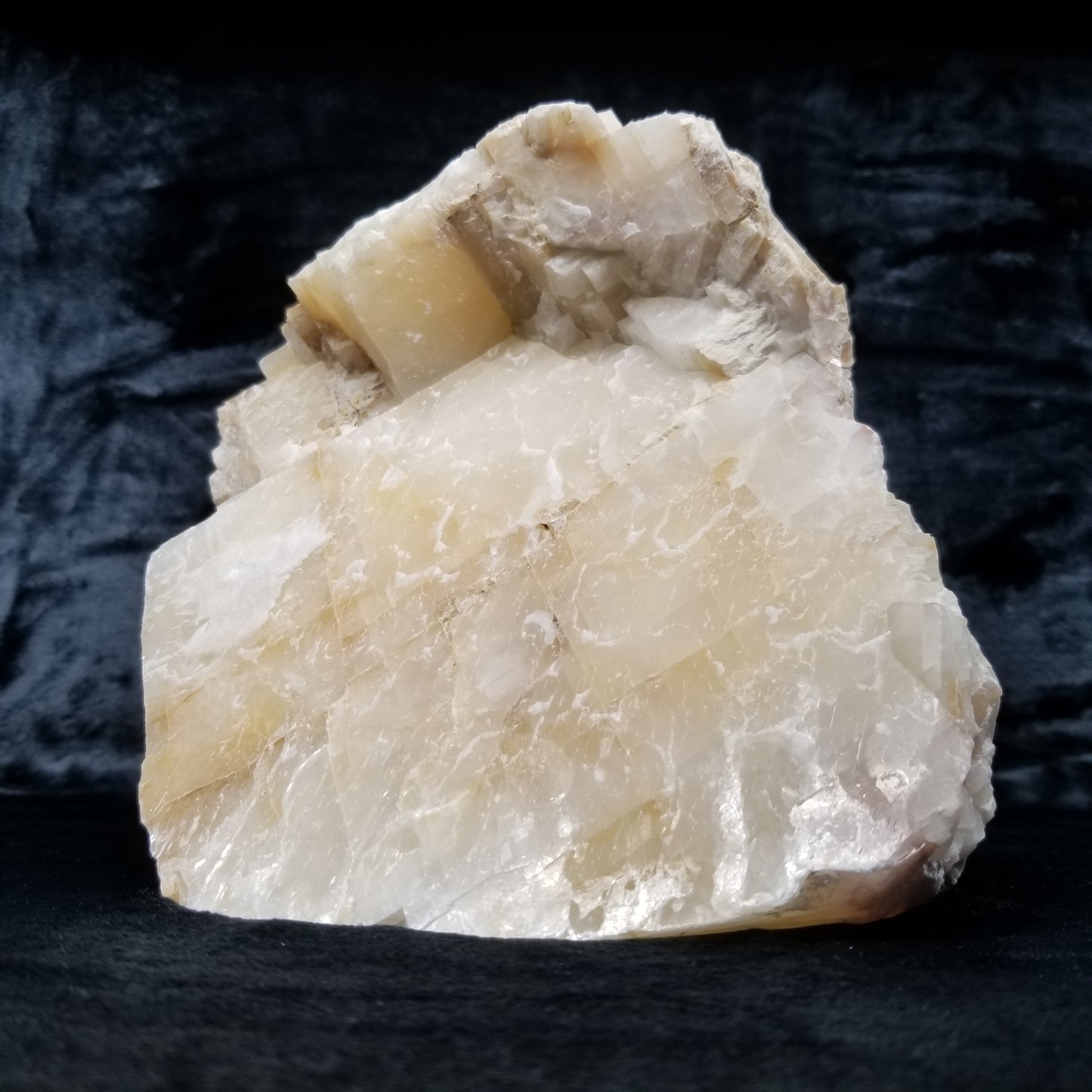#11360 Honey Calcite block with amazing natural angle on matrix
