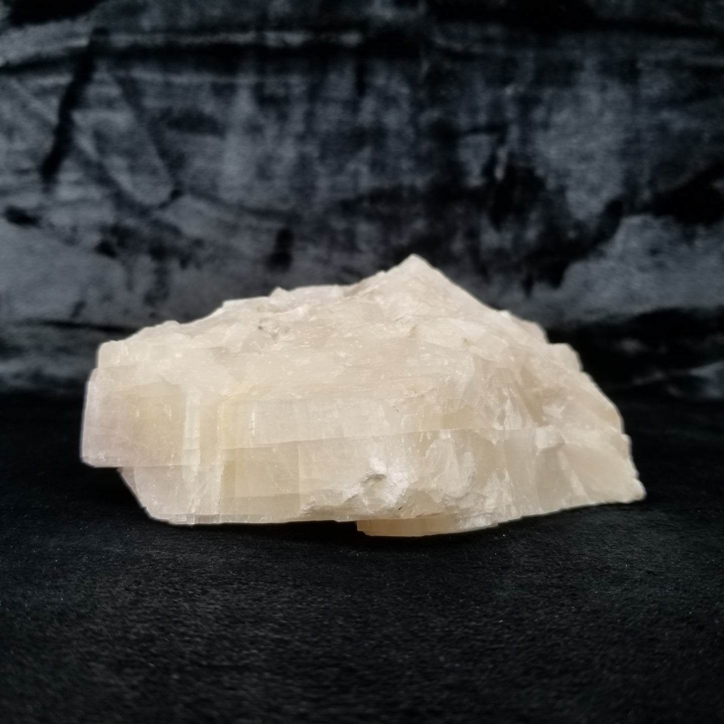 #11362 Purple and Honey Calcite block with natural angle