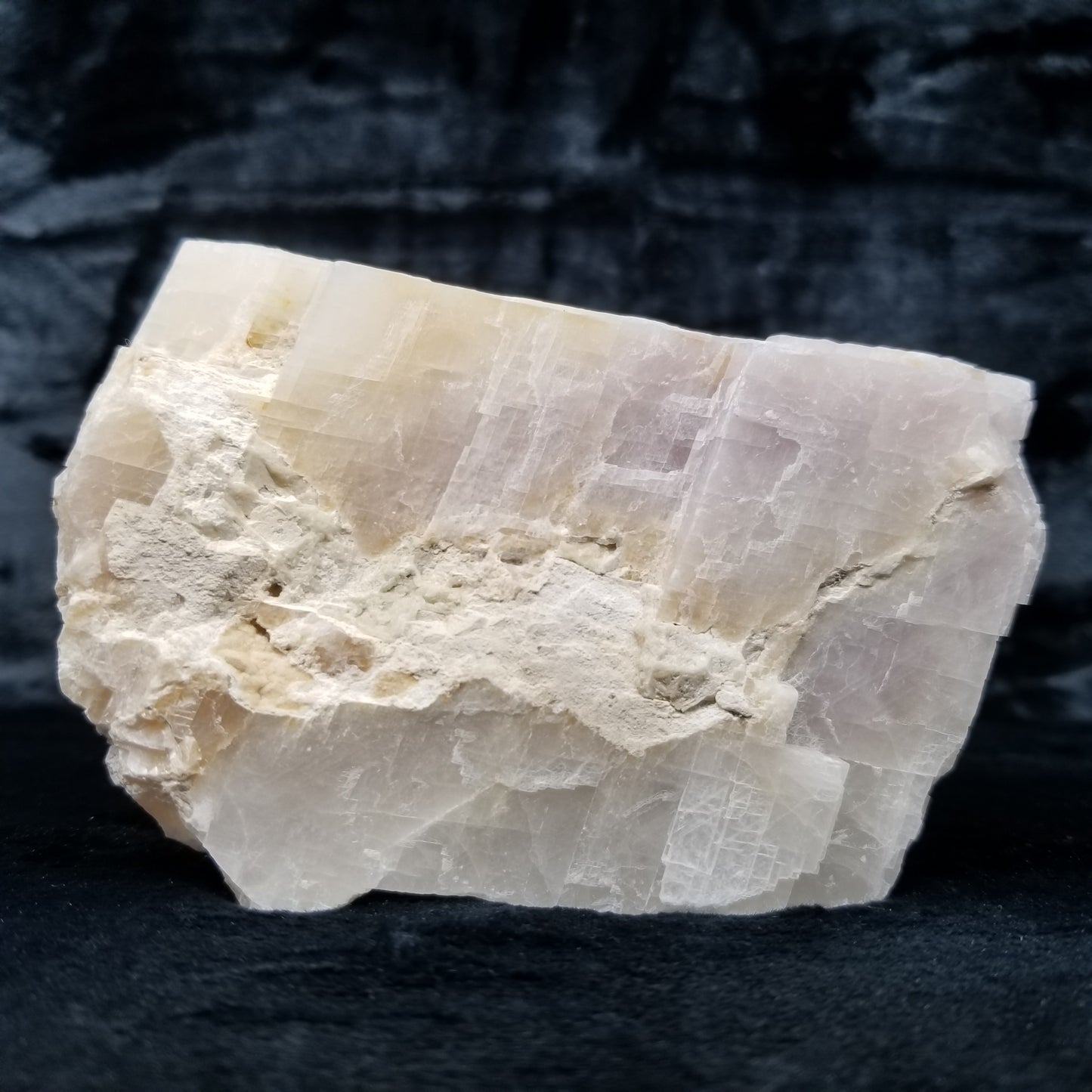#11362 Purple and Honey Calcite block with natural angle