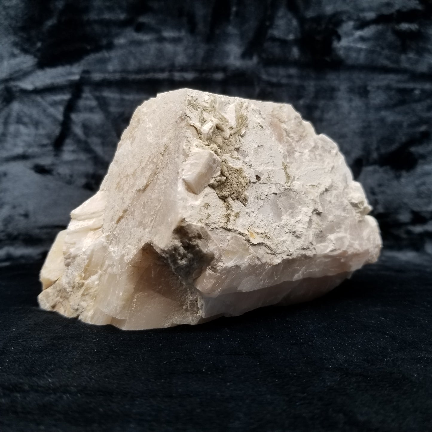 #11363 Dolomite on honey Calcite block with wonderful natural angle