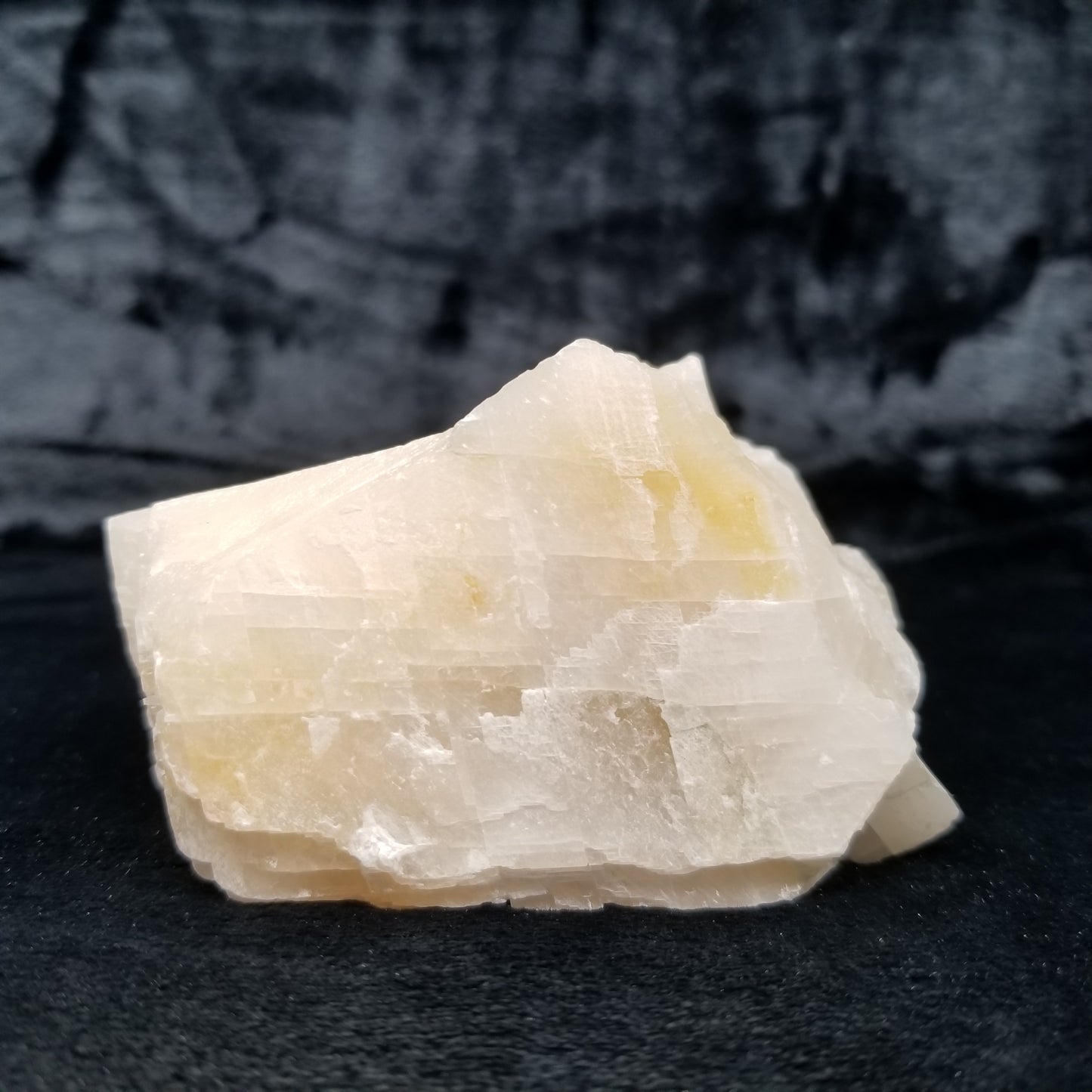 #11366 Honey Calcite block with natural angle