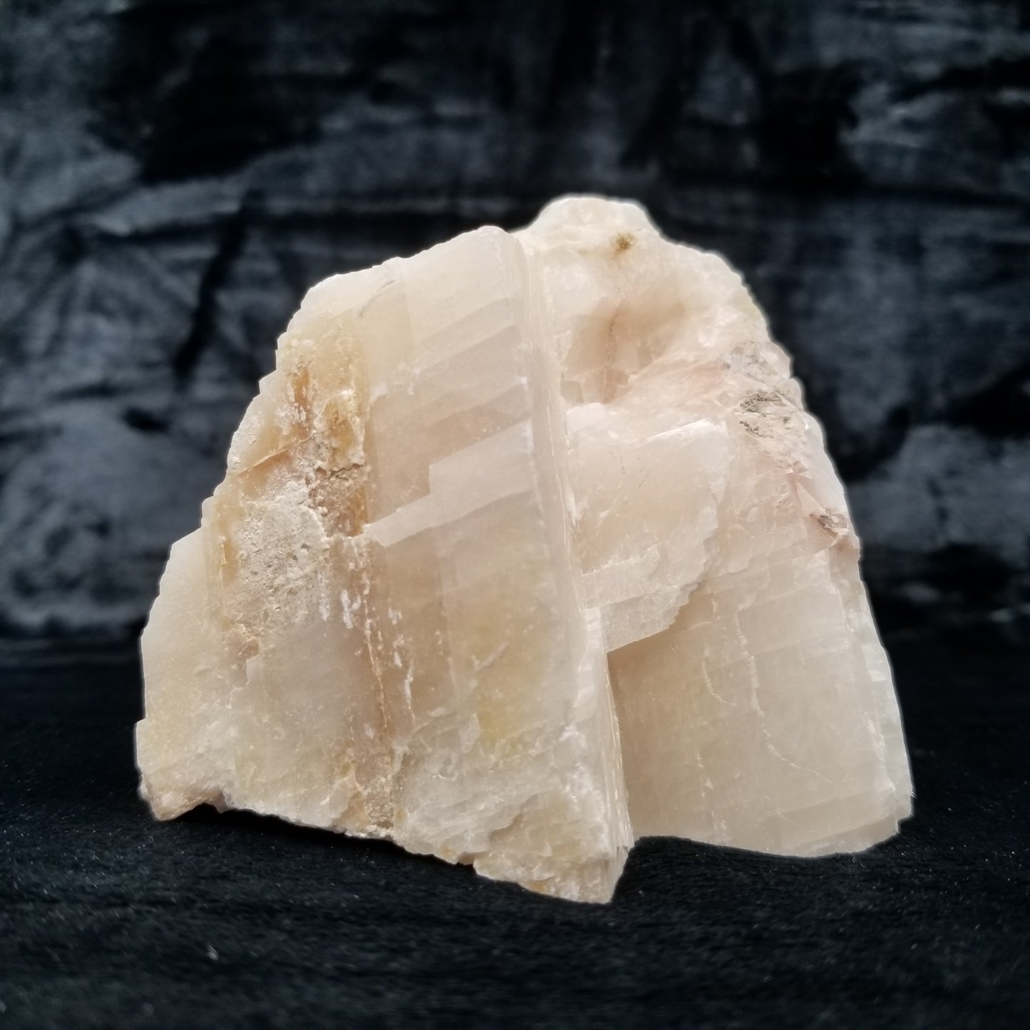 #11367 Honey Calcite block with natural angle