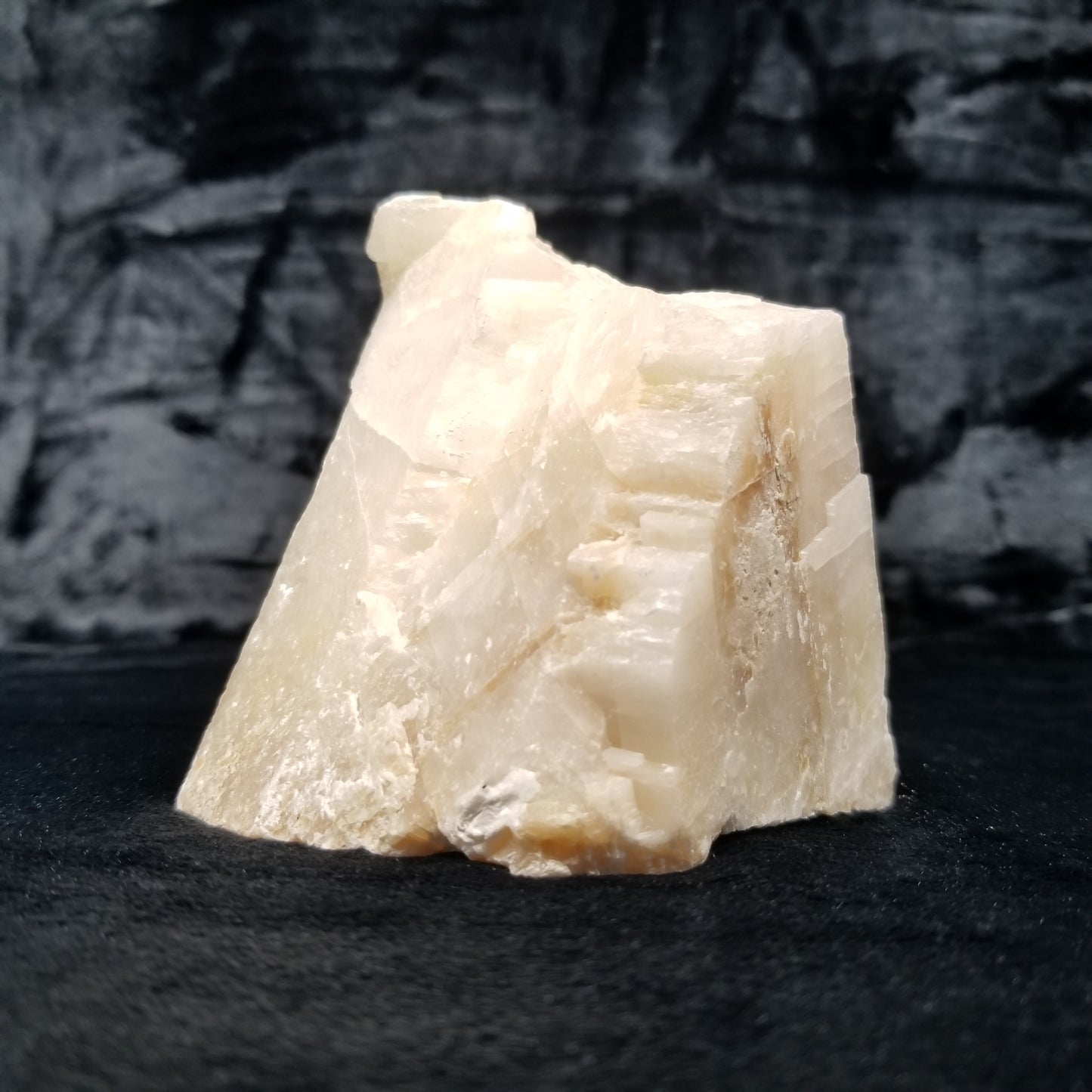 #11367 Honey Calcite block with natural angle