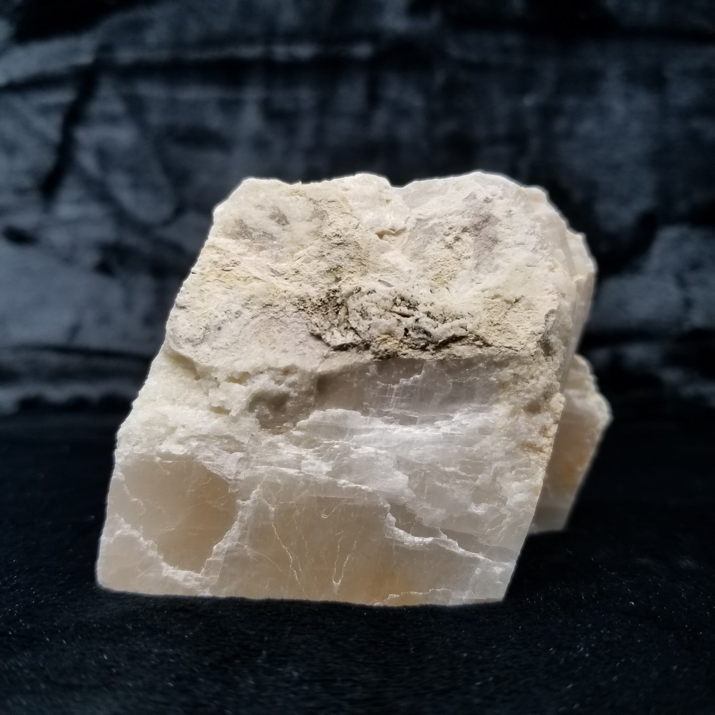 #11368 Dolomite honey Calcite block with natural angle