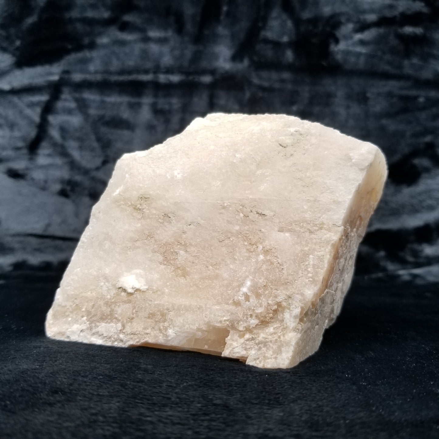 #11374 Honey Calcite block with natural angle
