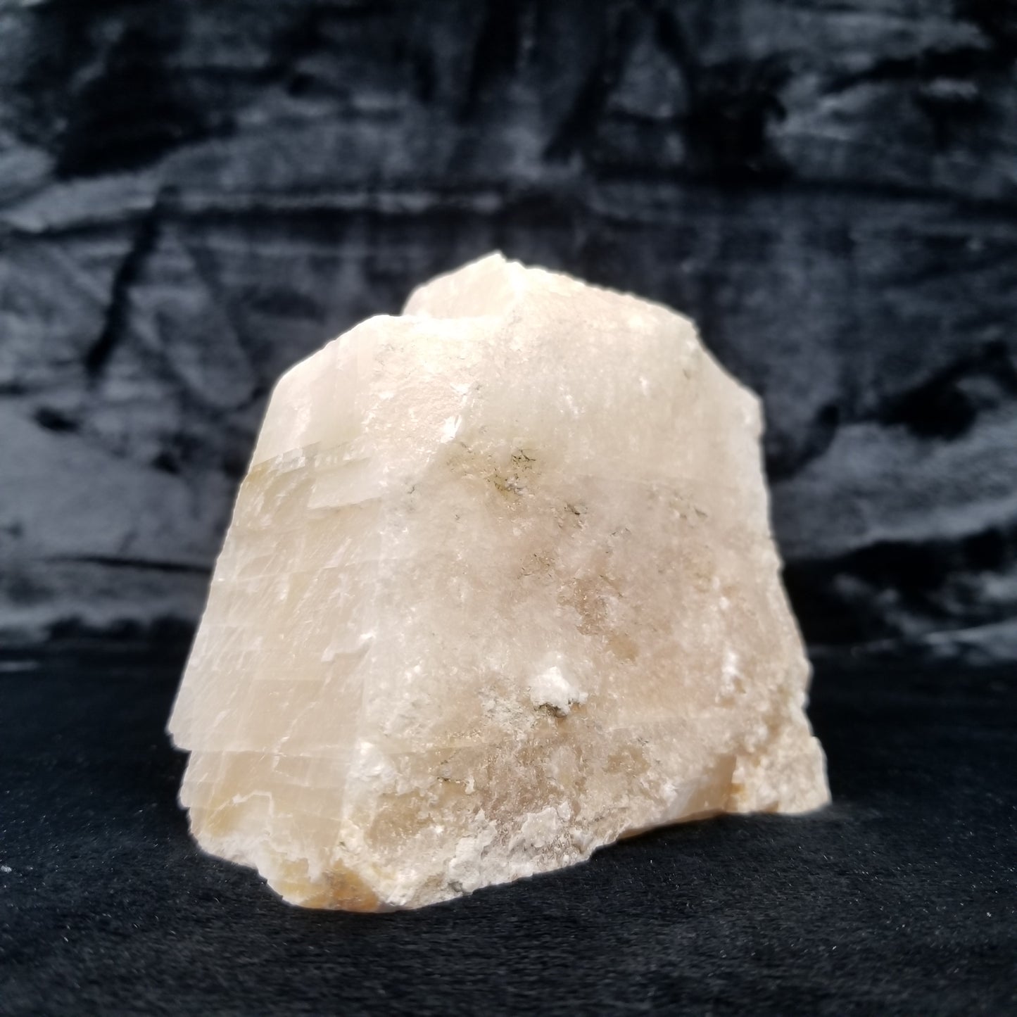 #11374 Honey Calcite block with natural angle