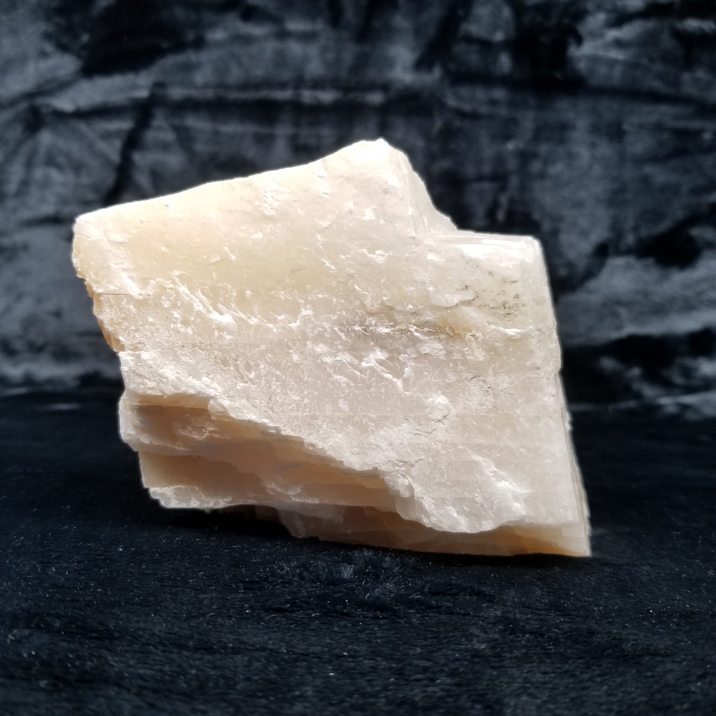 #11374 Honey Calcite block with natural angle
