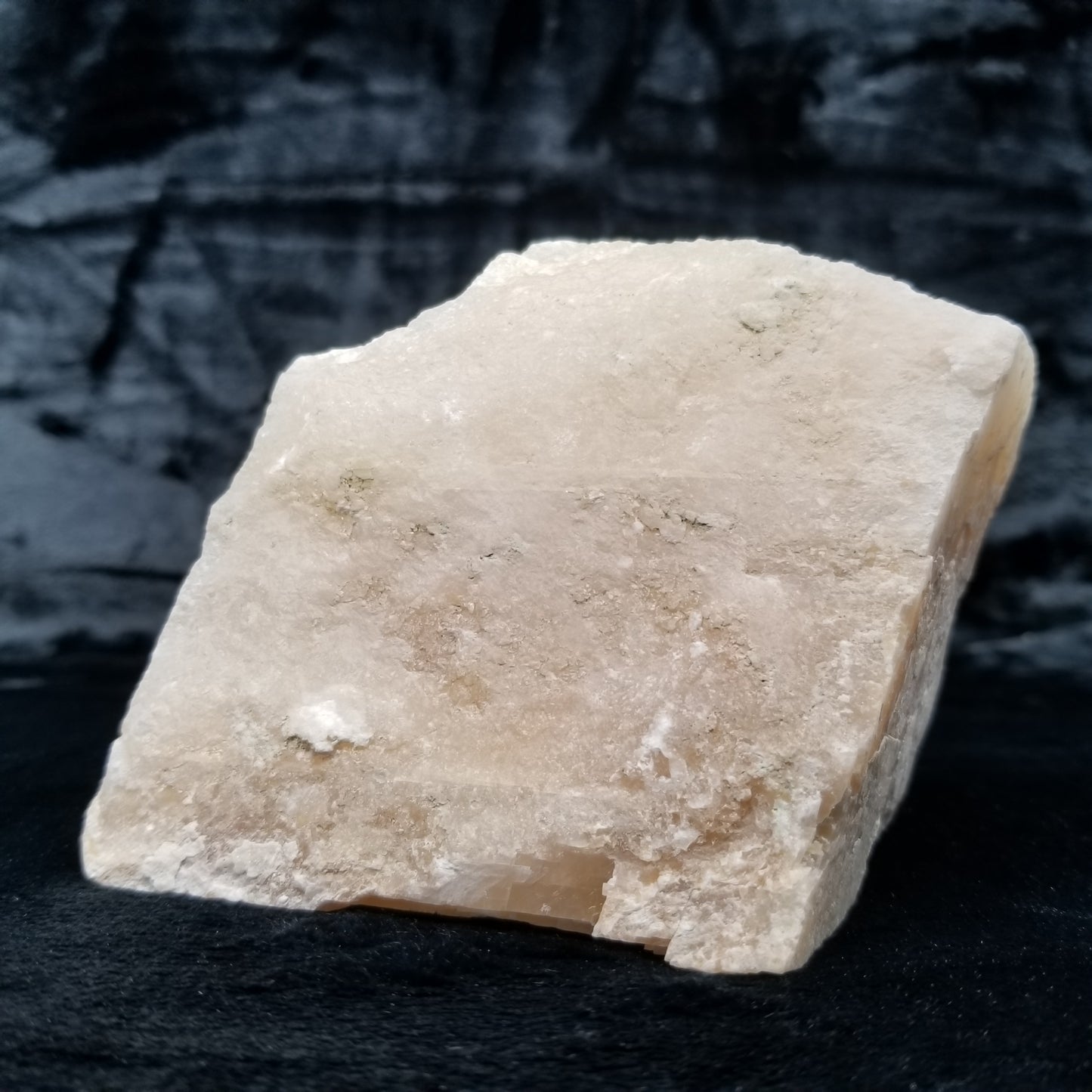 #11374 Honey Calcite block with natural angle