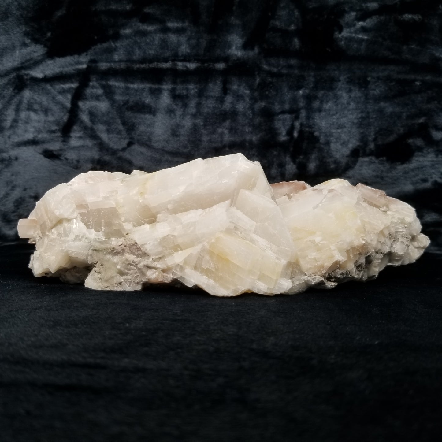 #11376 Honey Calcite block with natural angle