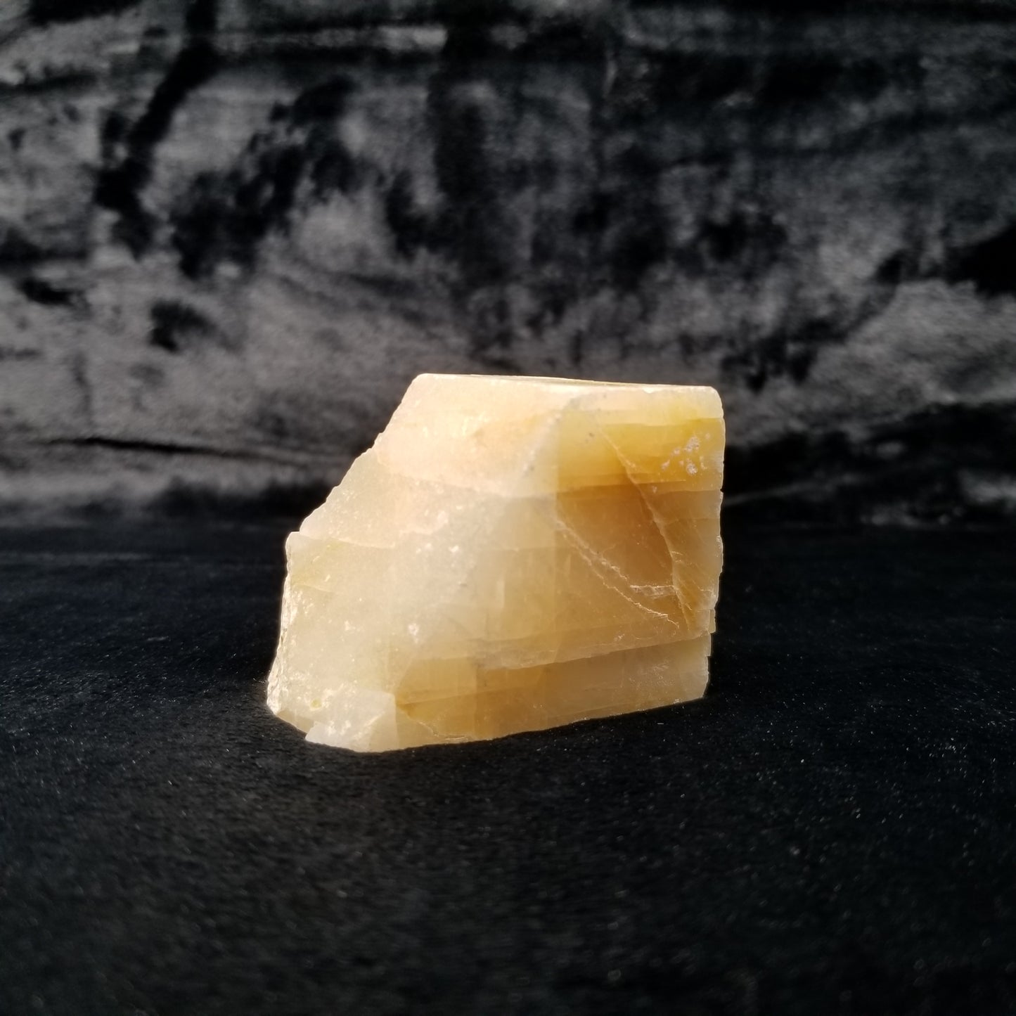 #11386 Dolomite on honey Calcite block