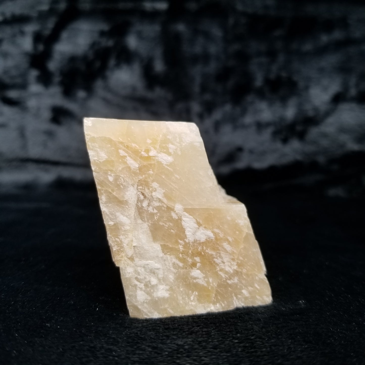 #11386 Dolomite on honey Calcite block