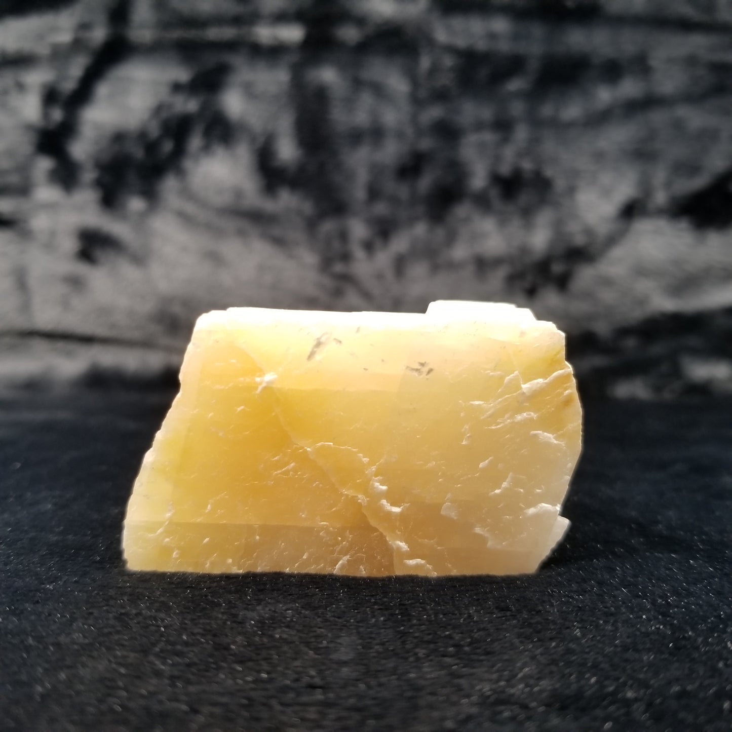#11386 Dolomite on honey Calcite block