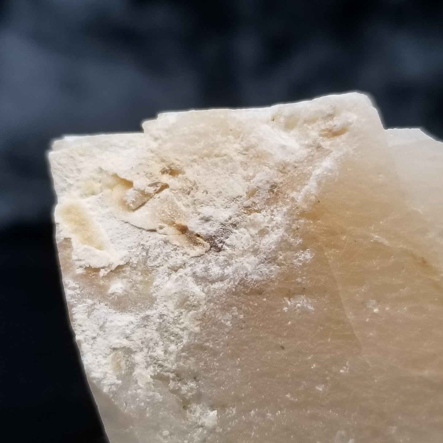 #11386 Dolomite on honey Calcite block