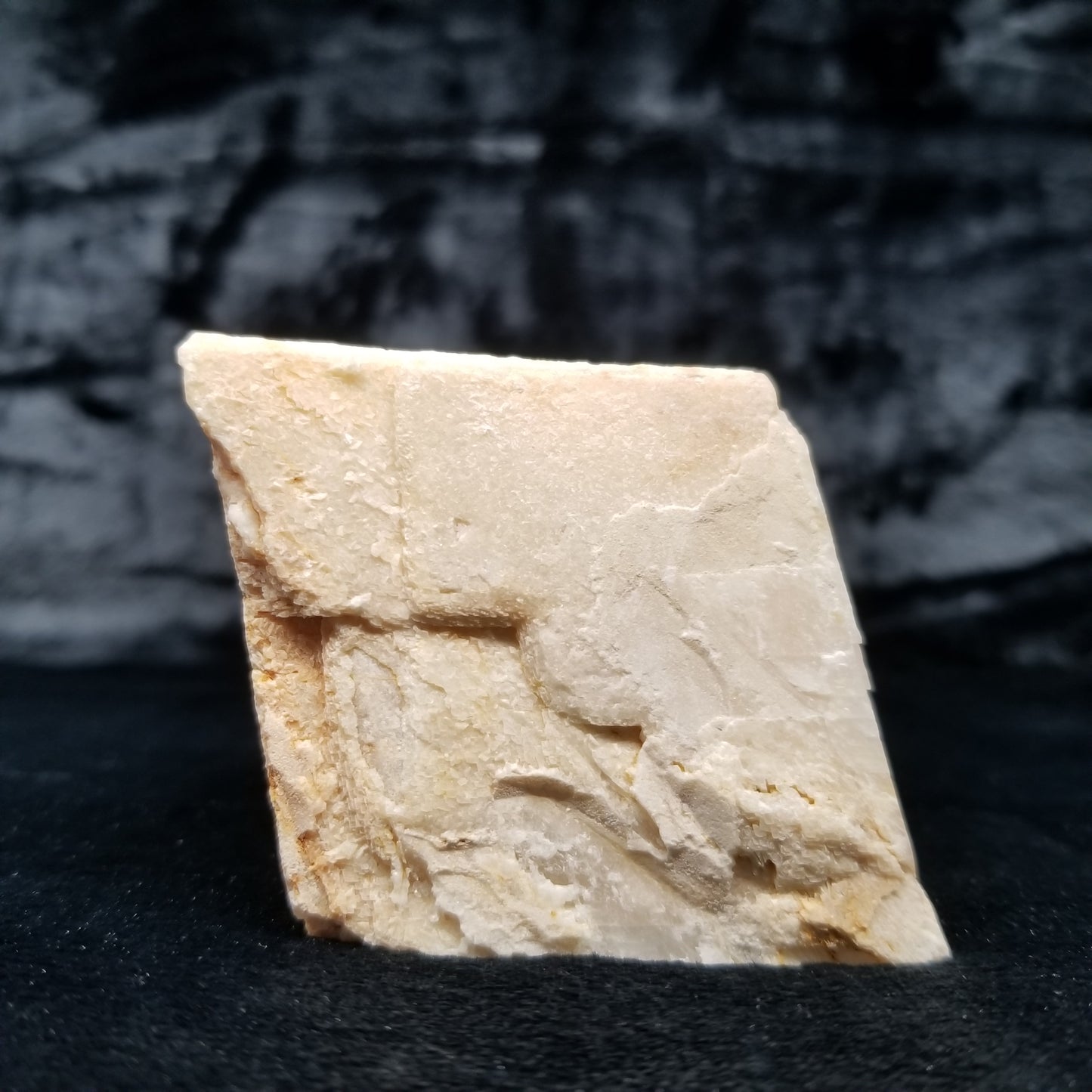 #11389 Dolomite formation on honey Calcite block