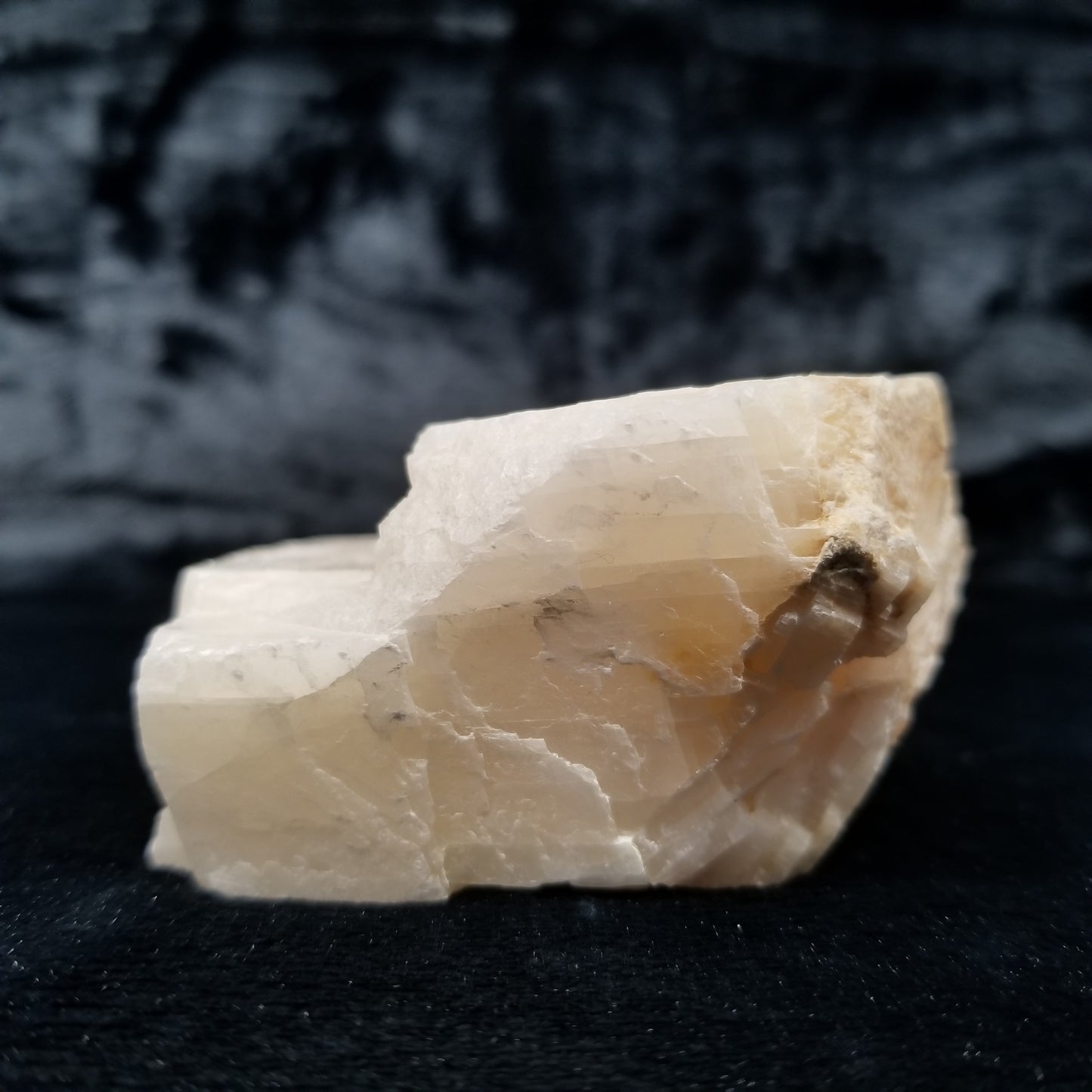 #11393 Dolomite on honey Calcite block
