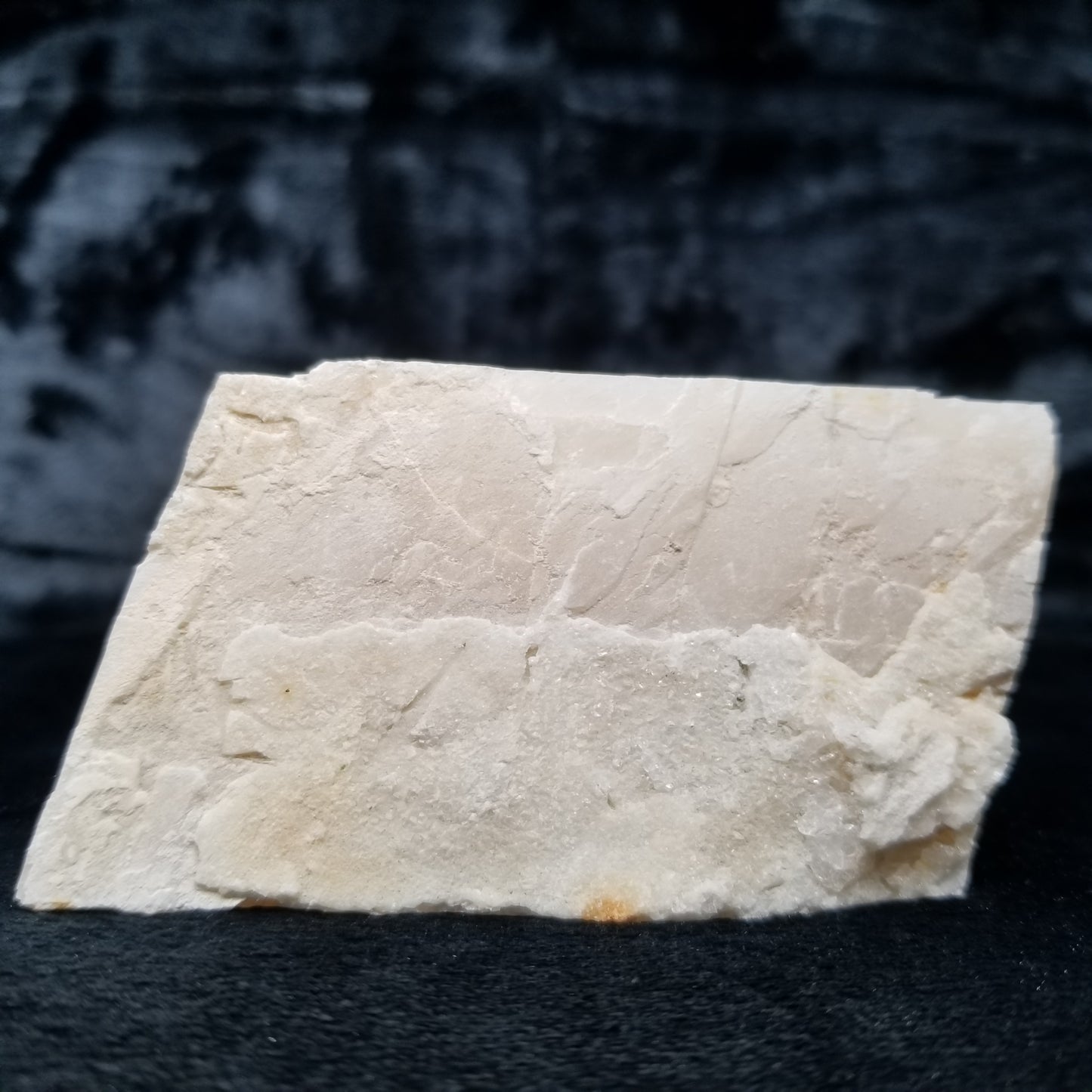 #11396 White Dolomite on honey Calcite block