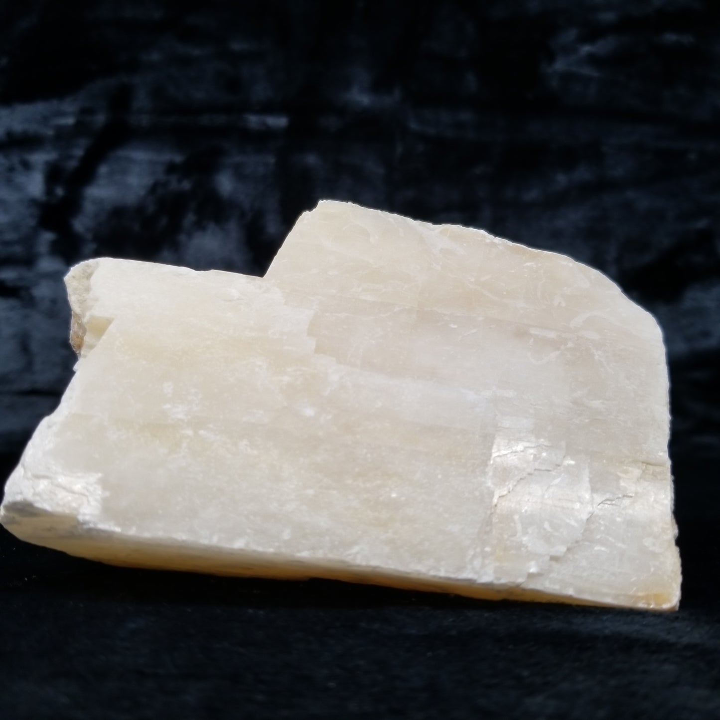 #11398 Dolomite on honey Calcite block