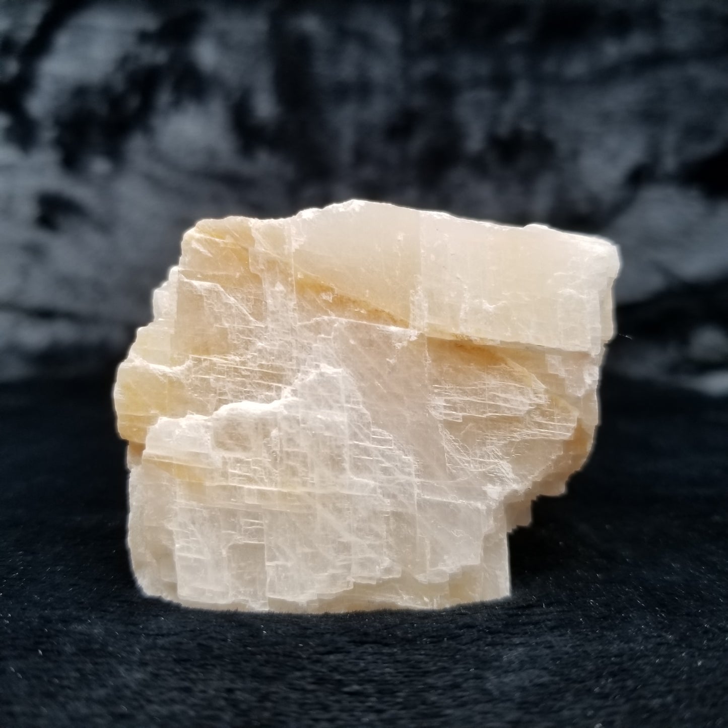 #11403 Dolomite on honey Calcite block