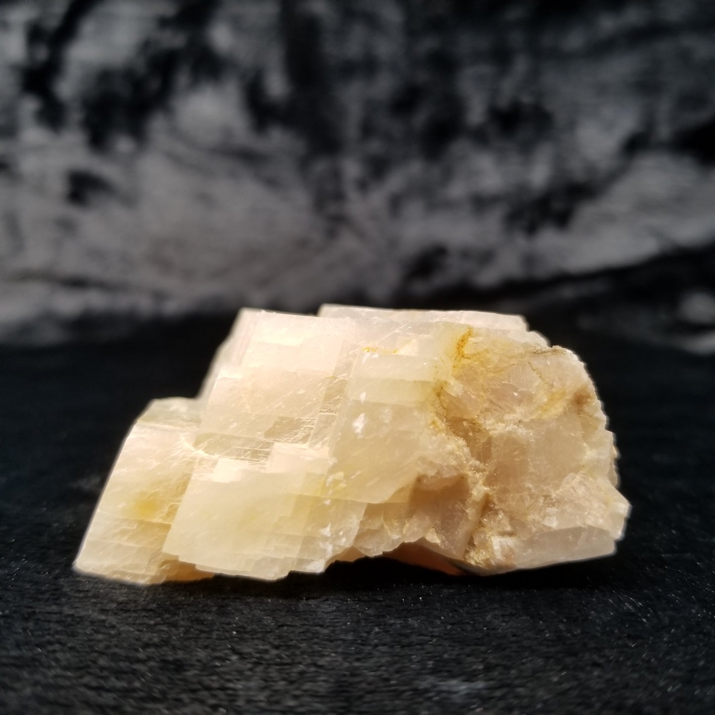 #11405 Dolomite on honey Calcite block