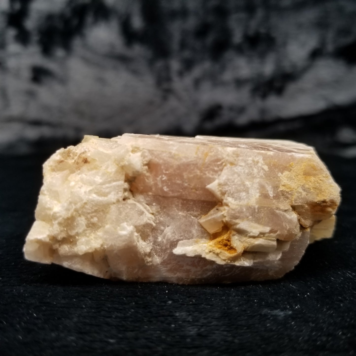 #11405 Dolomite on honey Calcite block
