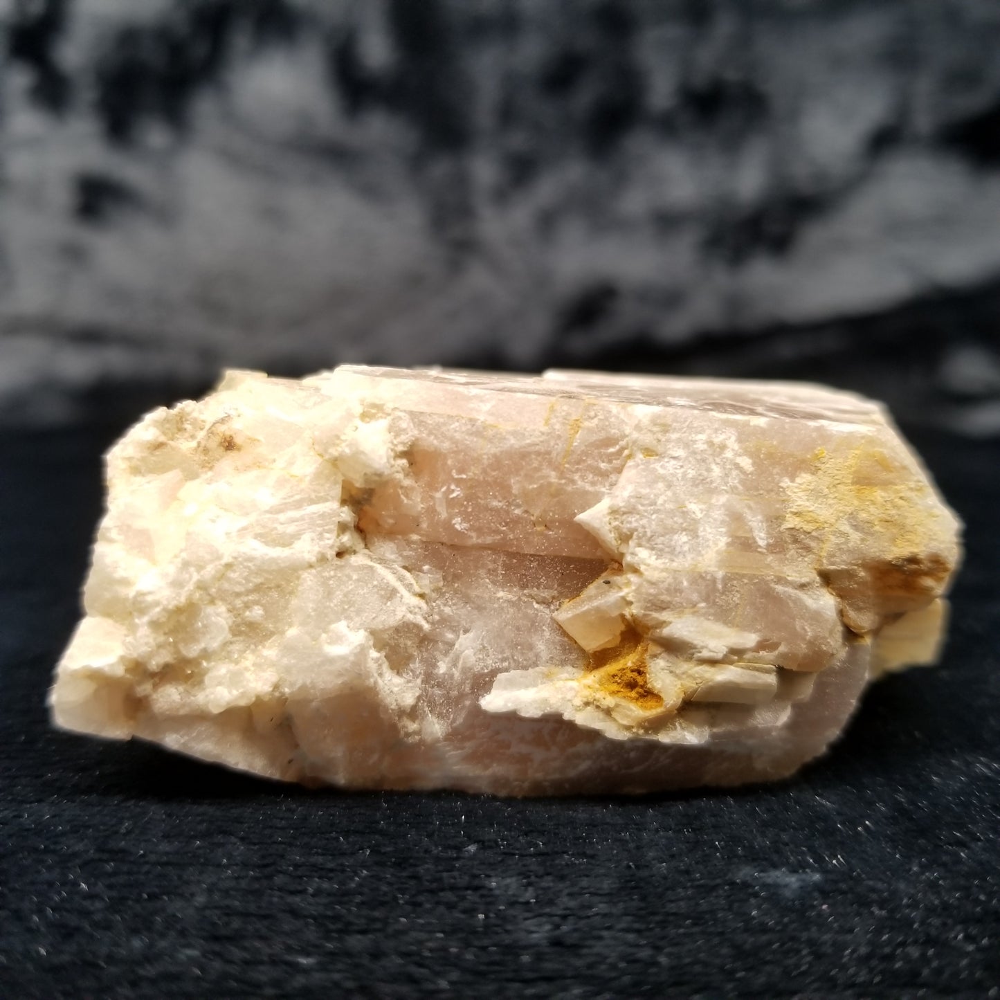 #11405 Dolomite on honey Calcite block