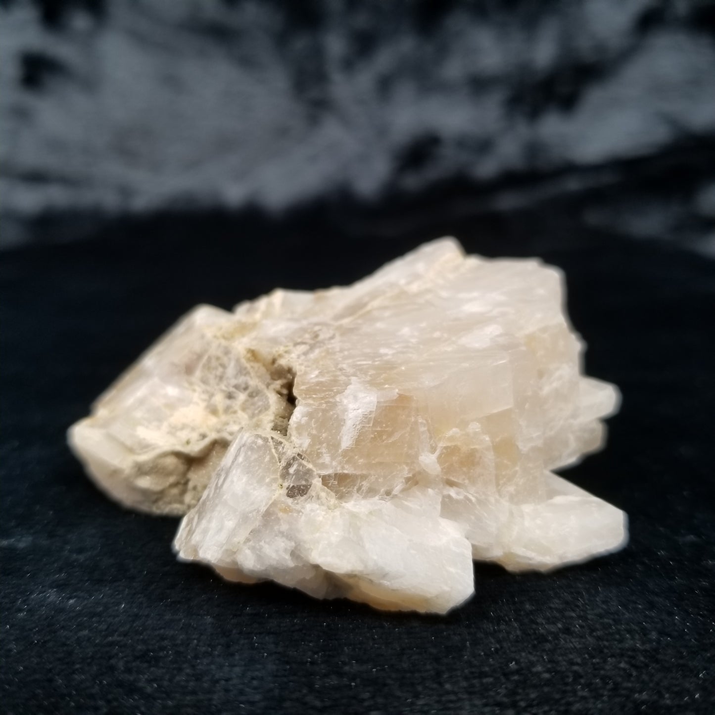 #11407 Dolomite on honey Calcite block