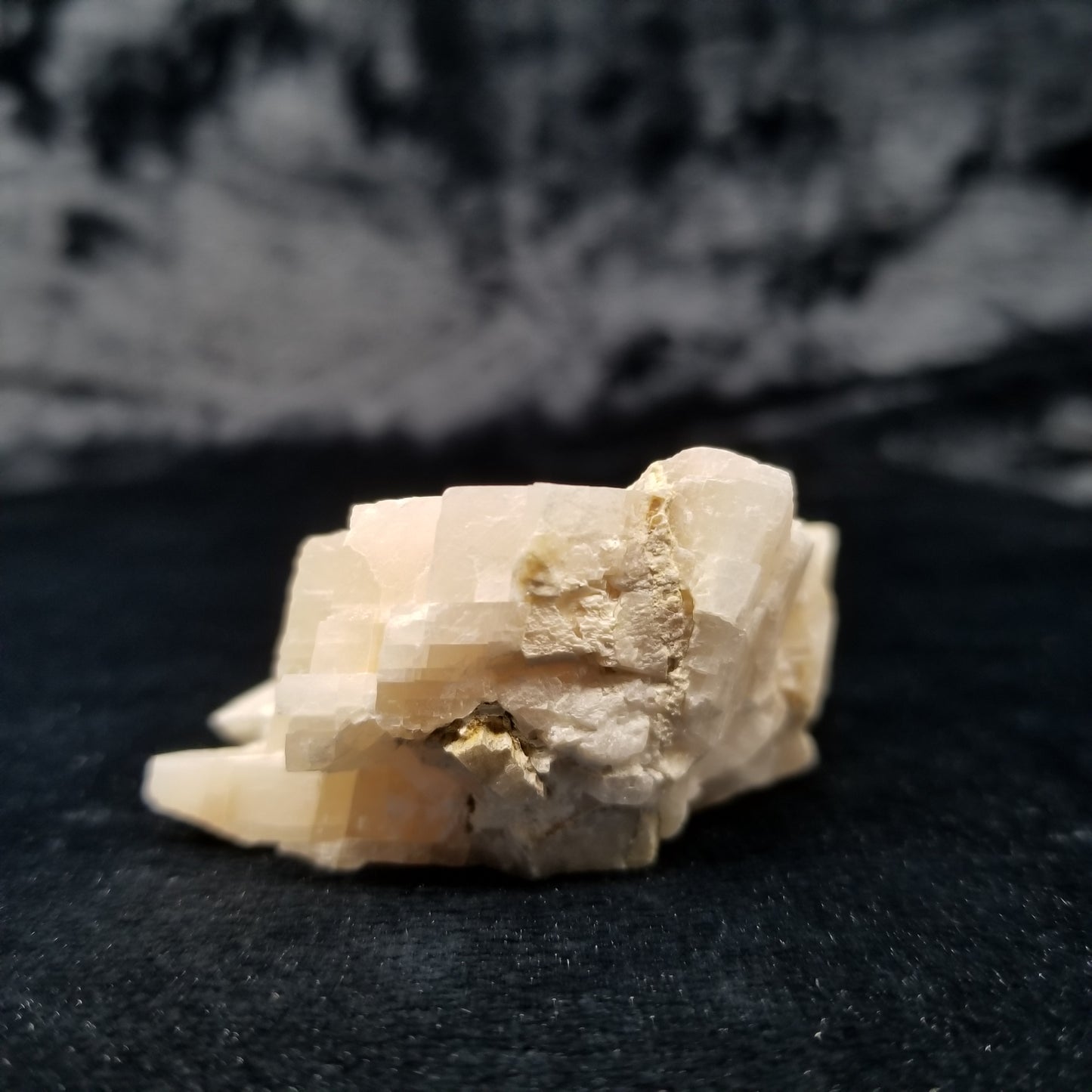 #11407 Dolomite on honey Calcite block