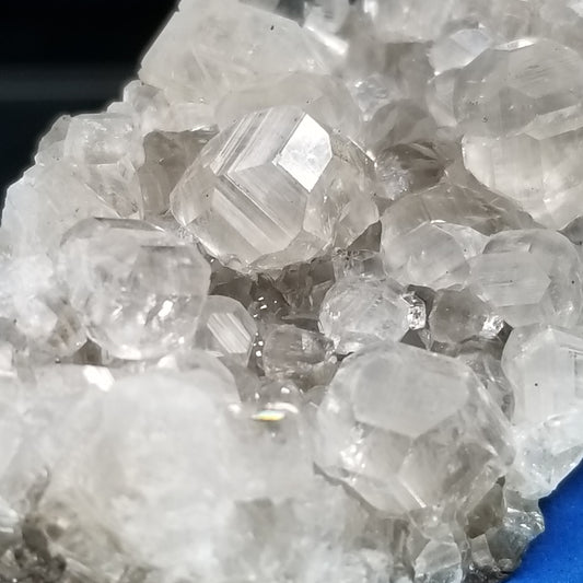 #33001 Super clear Nailhead Spar cluster, Chalcopyrite ore and multiple fossils in the matrix