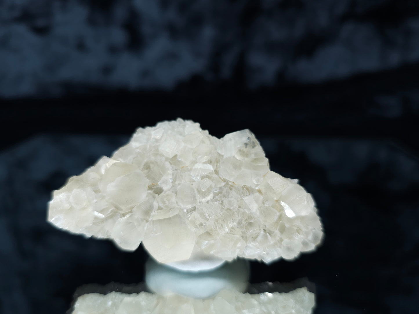 #33035 Super clear Nailhead Spar Calcite cluster, Chalcopyrite ore and multiple small fossils in the matrix