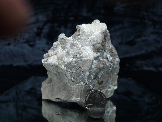#33103 Super clear Nailhead Spar Calcite with Chalcopyrite ore and multiple small fossils in the matrix