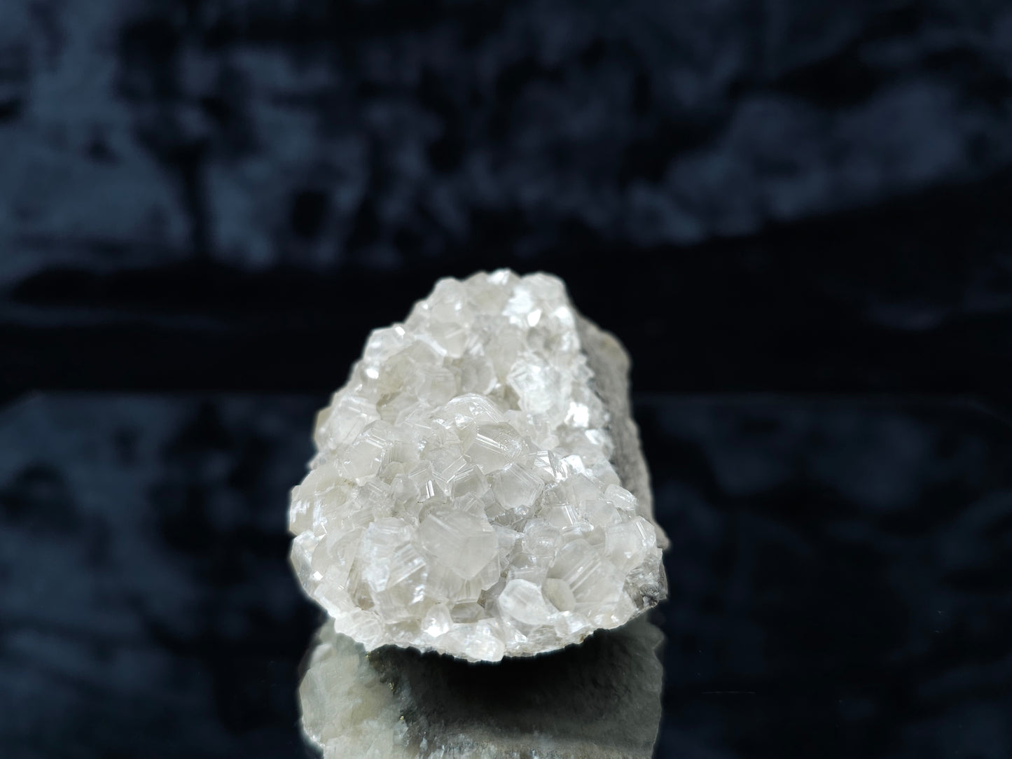 #33115 Super clear Nailhead Spar Calcite cluster with Chalcopyrite ore and multiple small fossils in the matrix