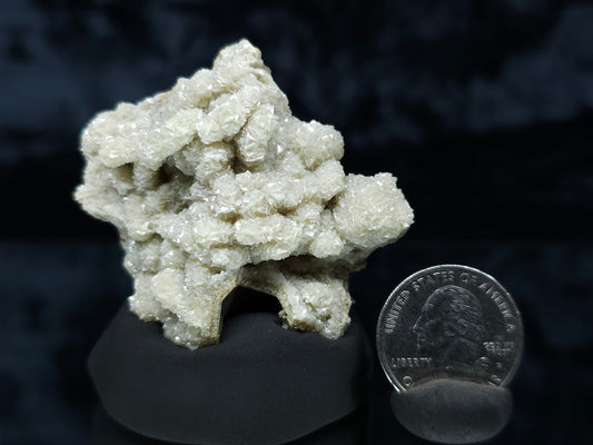 #88018 Cream-white Calcite pseudomorph after needle Calcite formation on matrix