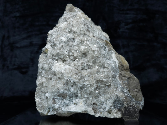 #33121 Super clear Nailhead Spar Calcite cluster with Chalcopyrite ore and multiple small fossils in the matrix