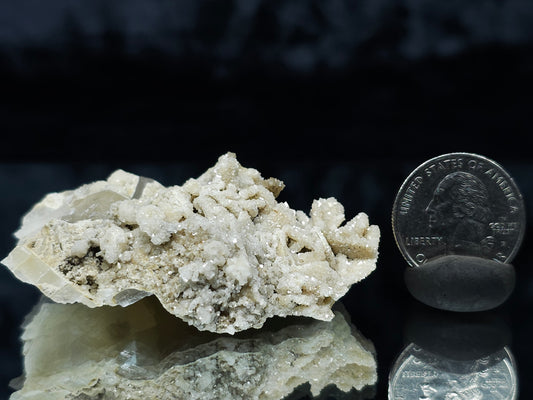#88040 Calcite pseudomorph after needle Calcite on matrix