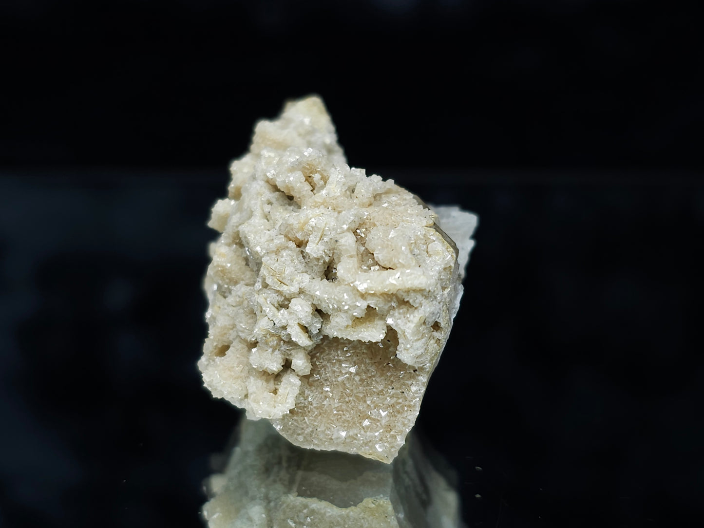 #88048 Calcite pseudomorph after needle Calcite formation on matrix