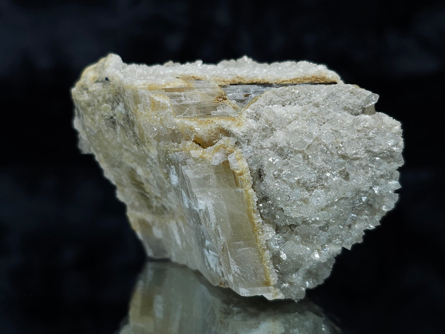 #88065 Spirit Gwindel Quartz on Calcite pseudomorph after optical Calcite block