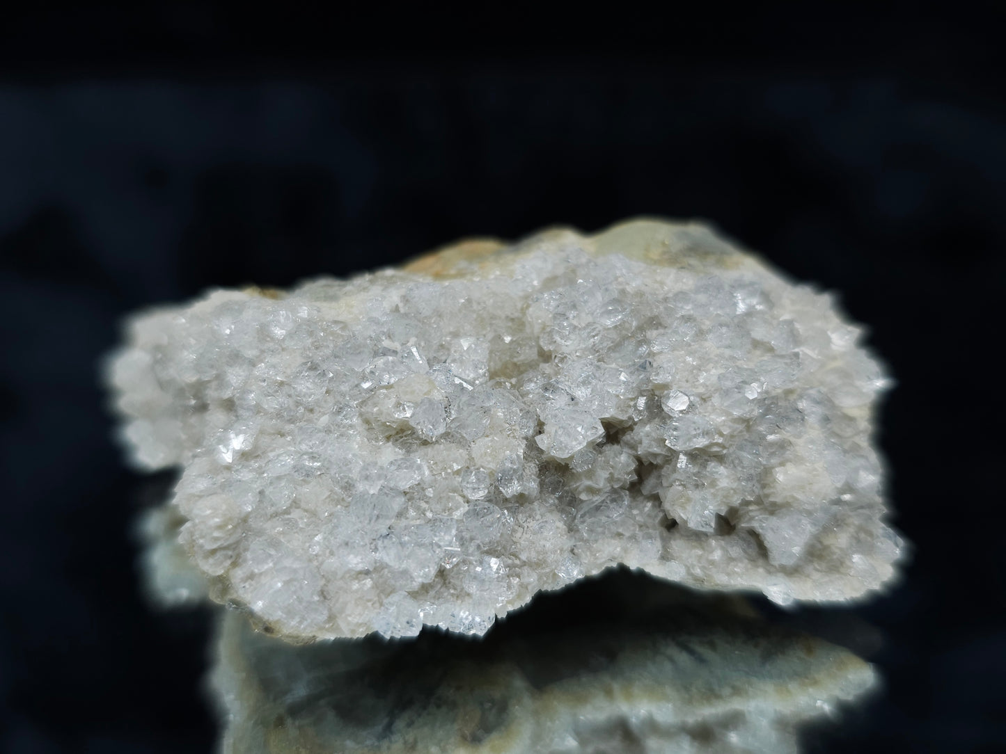 #88077 Spirit Gwindel Quartz on Calcite pseudomorph after Calcite on Calcite matrix