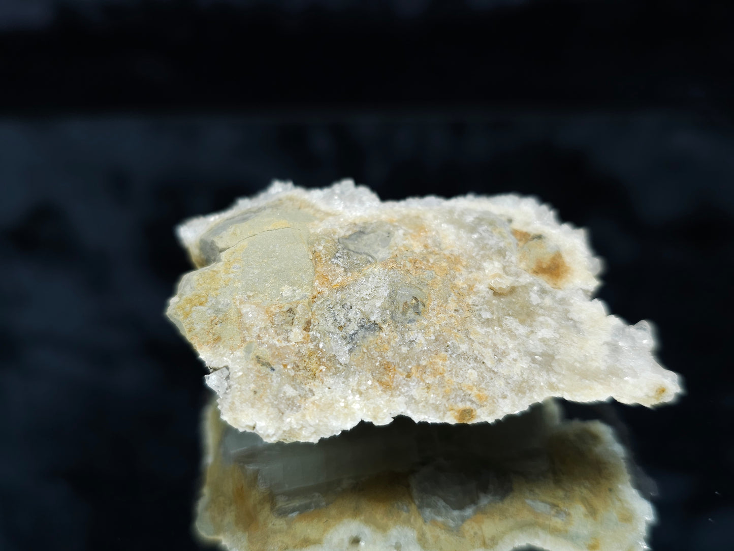 #88077 Spirit Gwindel Quartz on Calcite pseudomorph after Calcite on Calcite matrix