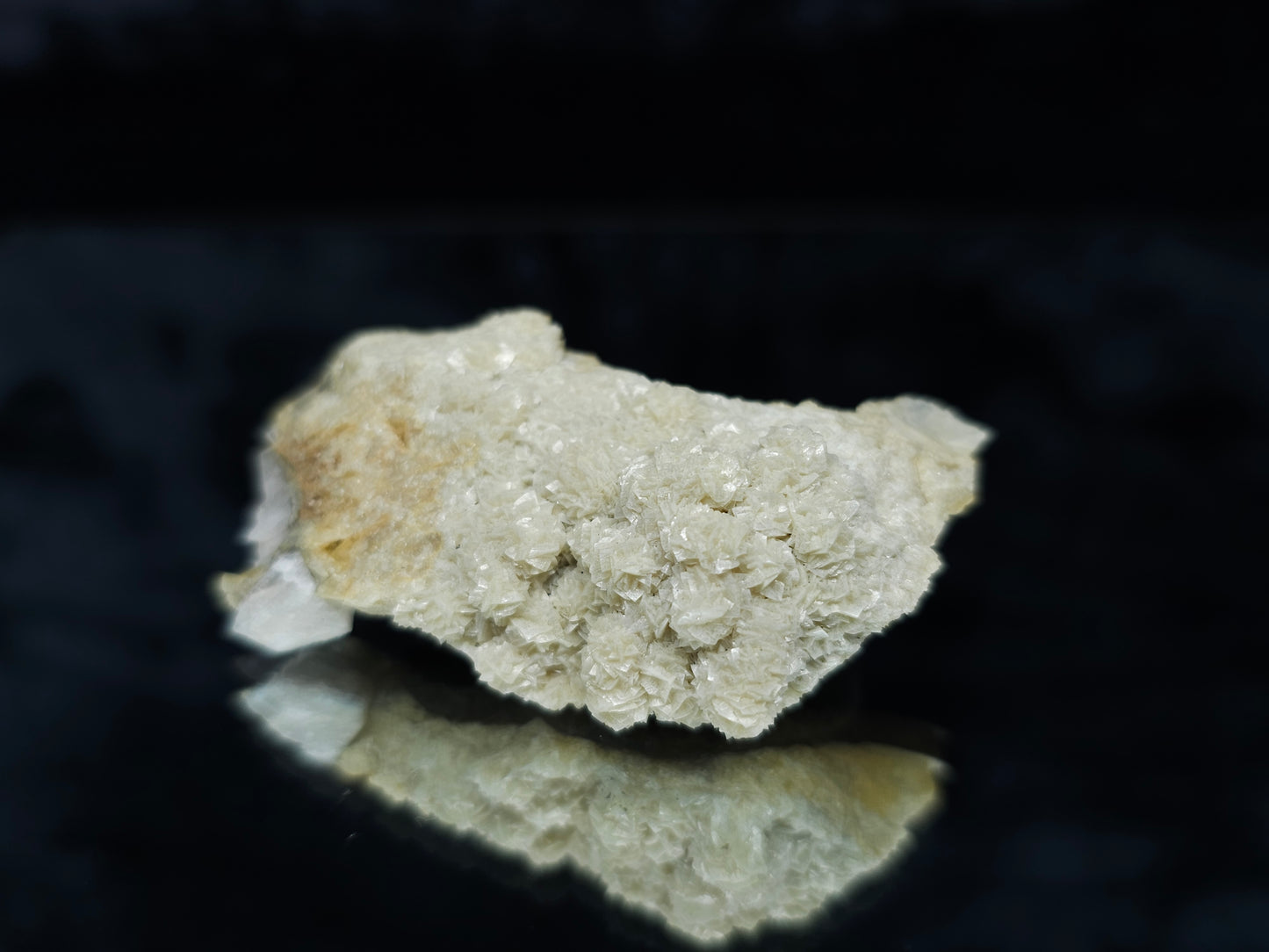 #88082 White Calcite, heavily striated, complex rhombohedral-scalenohedral ( pseudomorph ) after Calcite matrix
