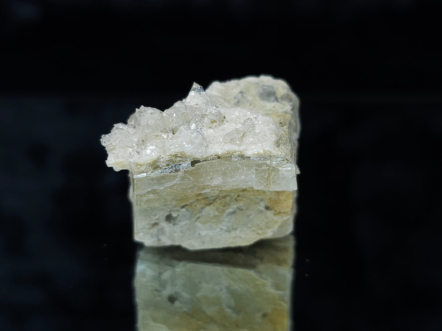 #88104 Spirit Gwindel Quartz on Calcite pseudomorph after Calcite matrix