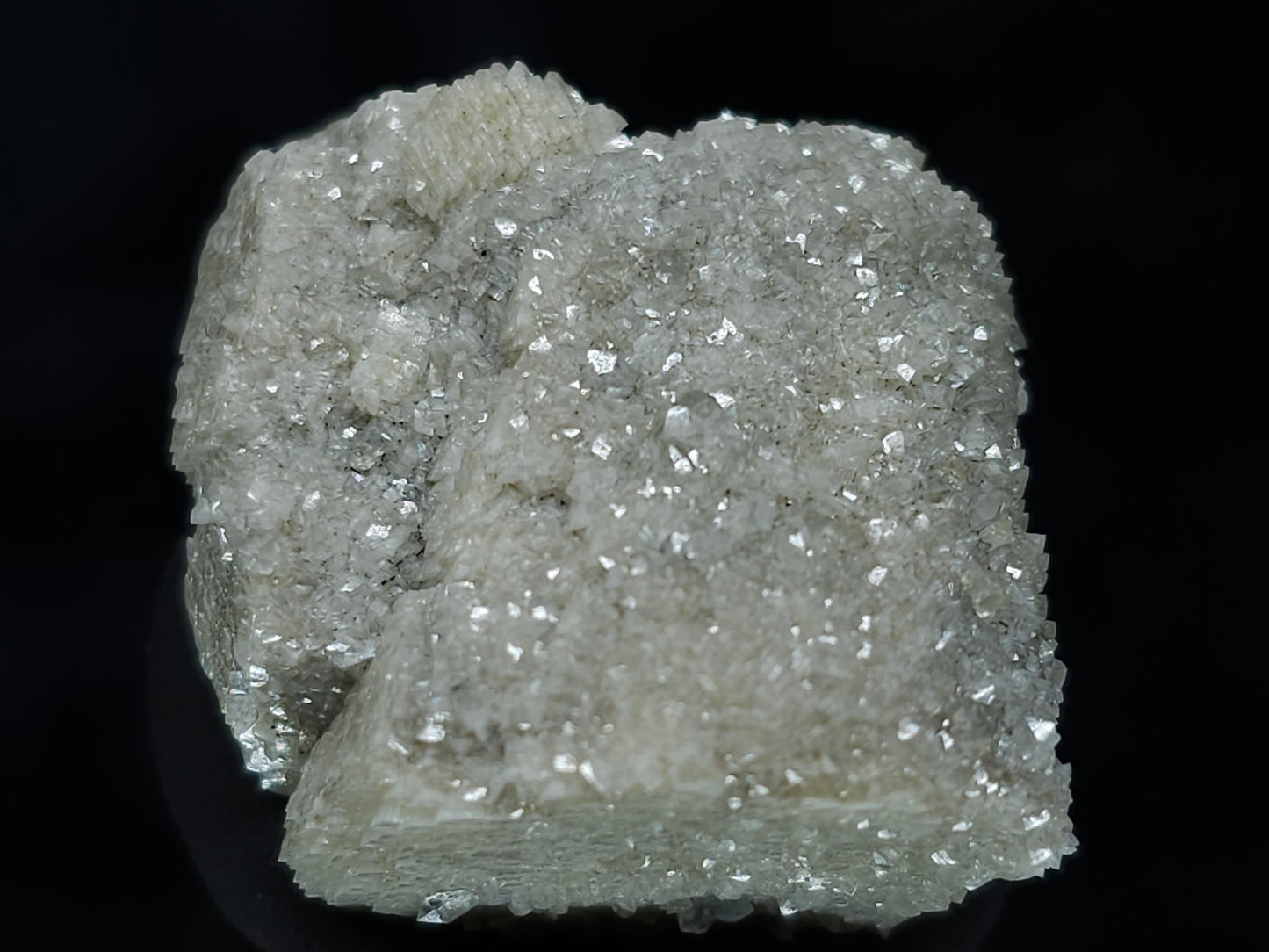 #88119 Spirit Gwindel Quartz cream-white Calcite pseudomorph after Combined form Calcite