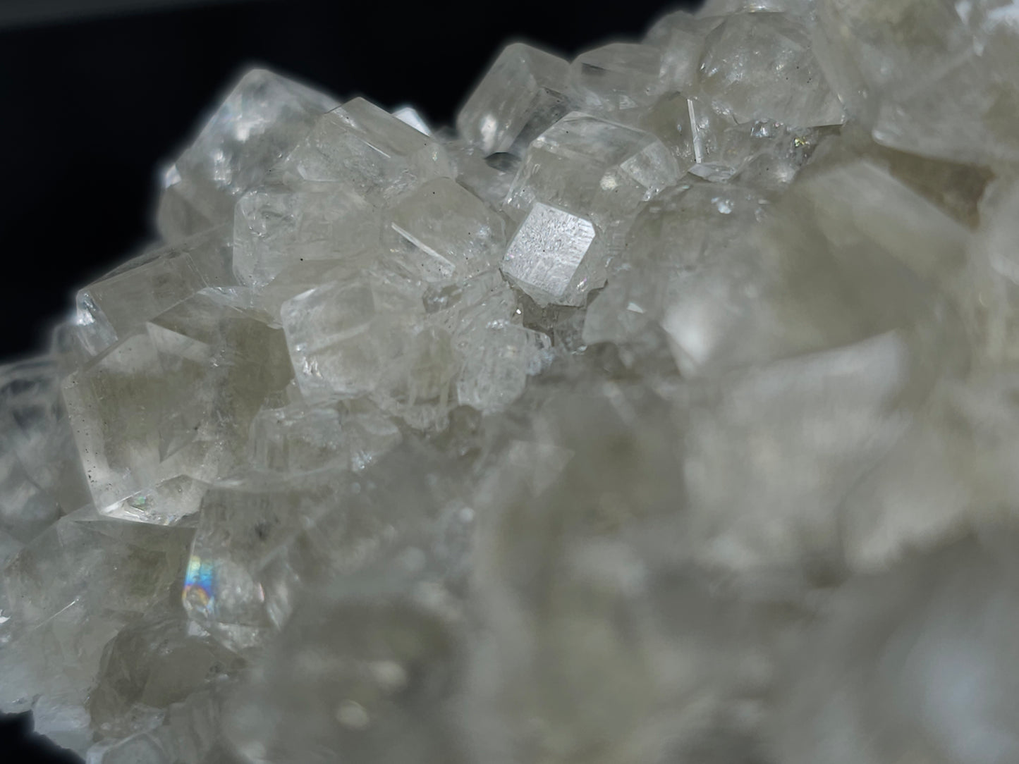 #33072 Super clear Nailhead Spar Calcite cluster, Chalcopyrite ore and multiple small fossils in the matrix