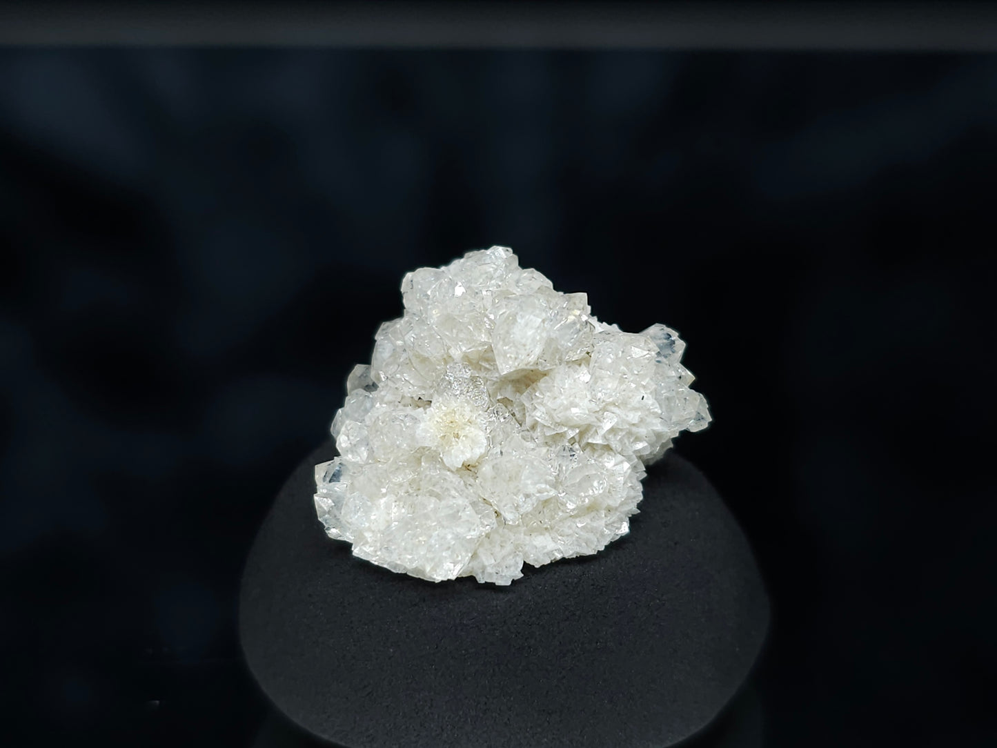 #88150 Spirit Gwindel Quartz on cream-white Calcite pseudomorph after Calcite