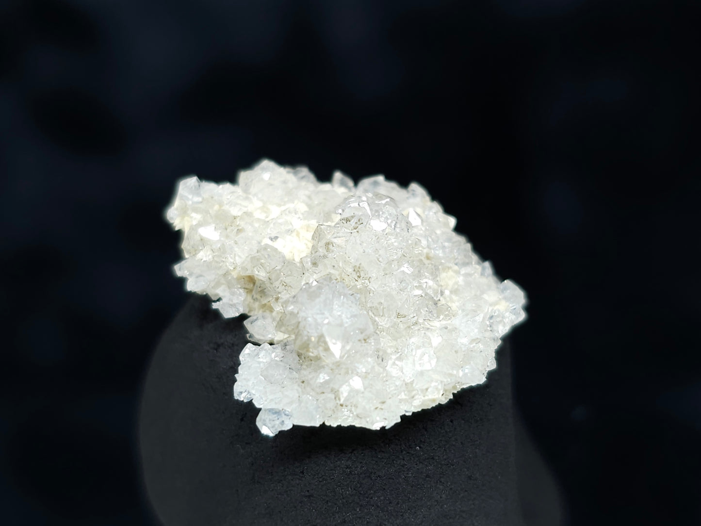 #88157 Spirit Gwindel Quartz on cream-white Calcite pseudomorph after Calcite