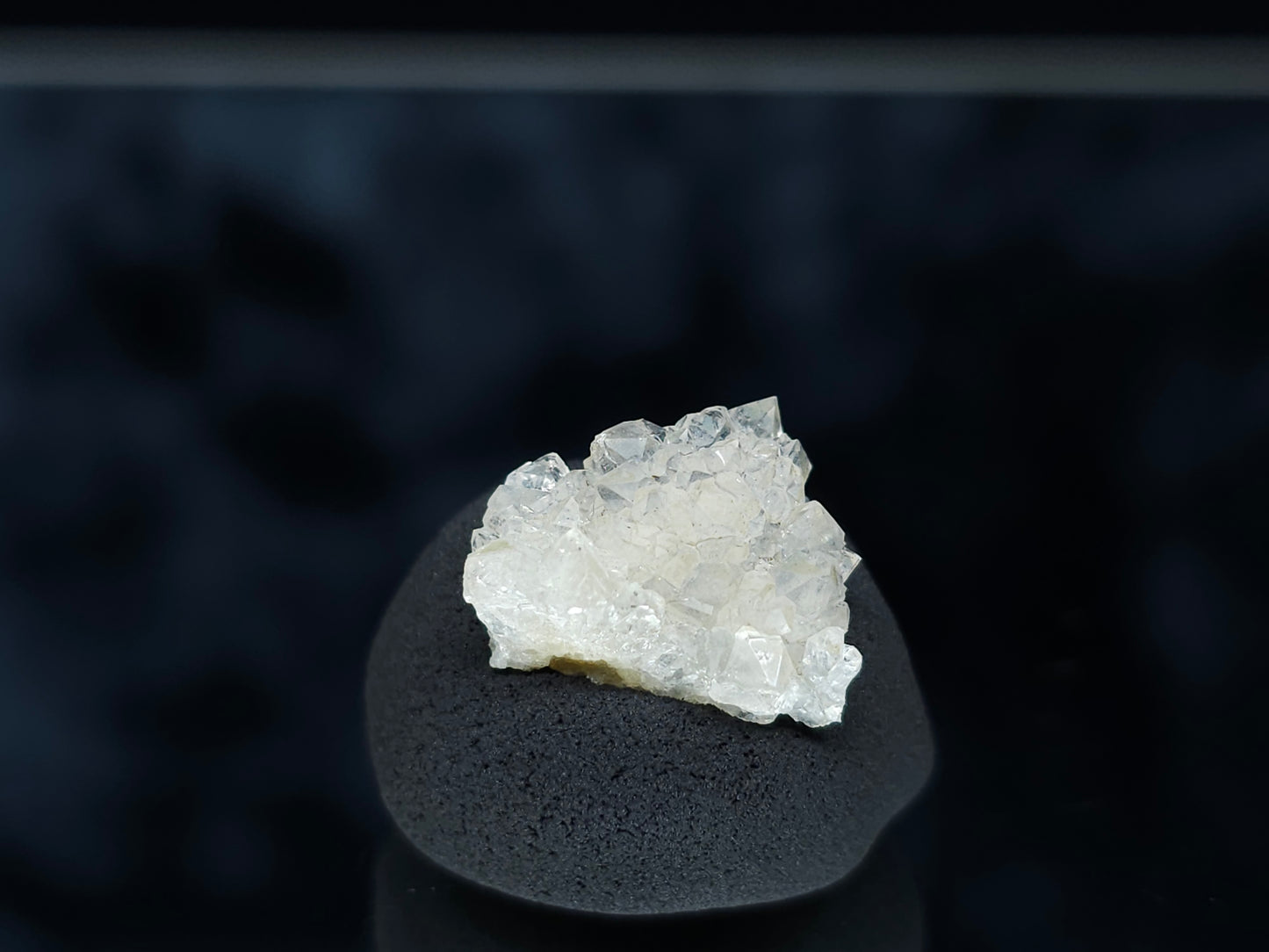 #88158 Spirit Gwindel Quartz on cream-white Calcite pseudomorph after Calcite