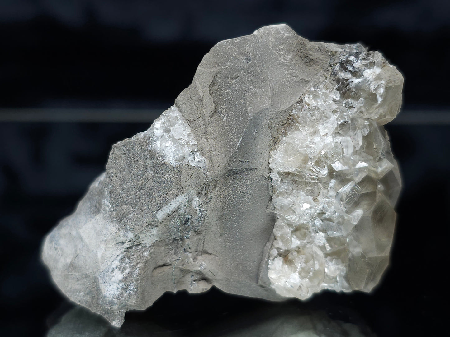 #33139 Phantom Nailhead Spar Calcite cluster with  Chalcopyrite ore and multiple small fossils in the matrix