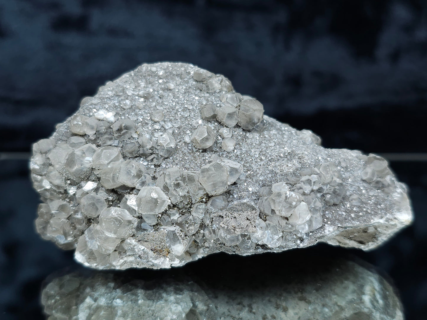 #33186 Double phantom Nailhead Spar Calcite cluster with Chalcopyrite ore and multiple small fossils in the matrix