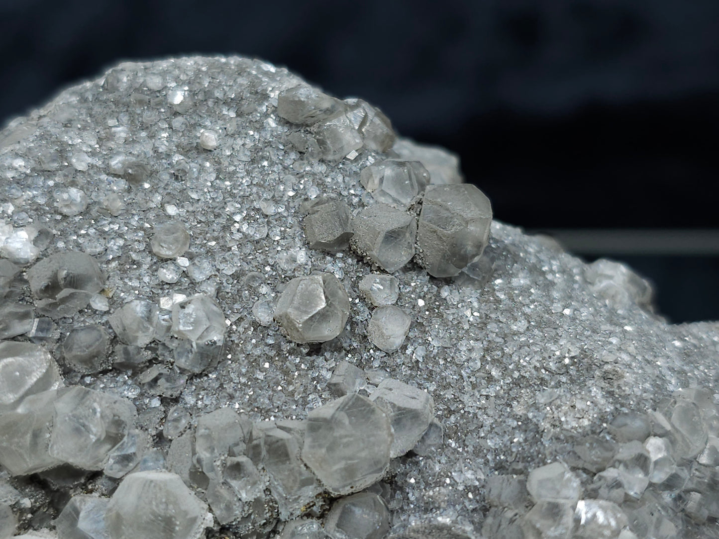 #33186 Double phantom Nailhead Spar Calcite cluster with Chalcopyrite ore and multiple small fossils in the matrix