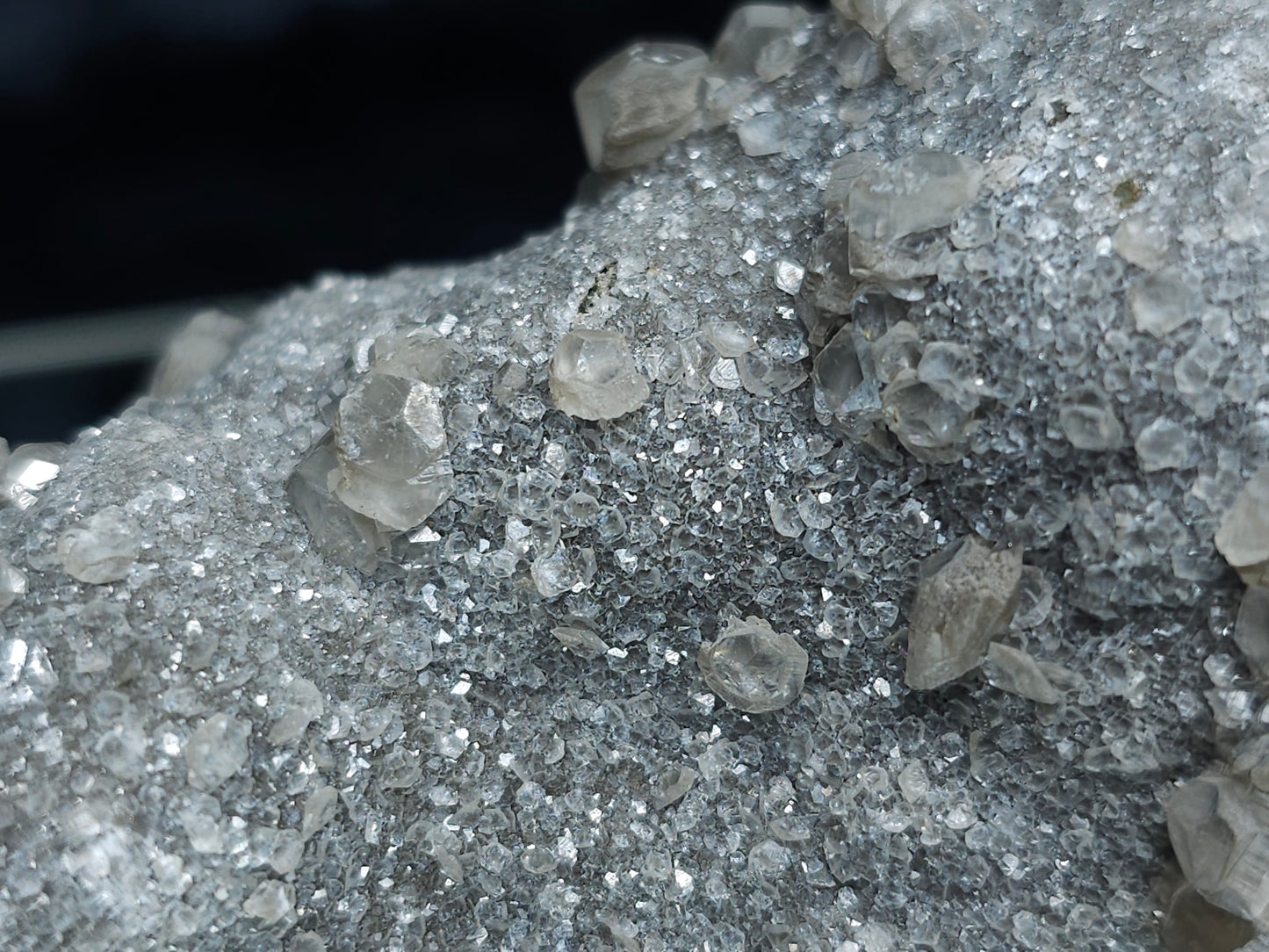 #33186 Double phantom Nailhead Spar Calcite cluster with Chalcopyrite ore and multiple small fossils in the matrix