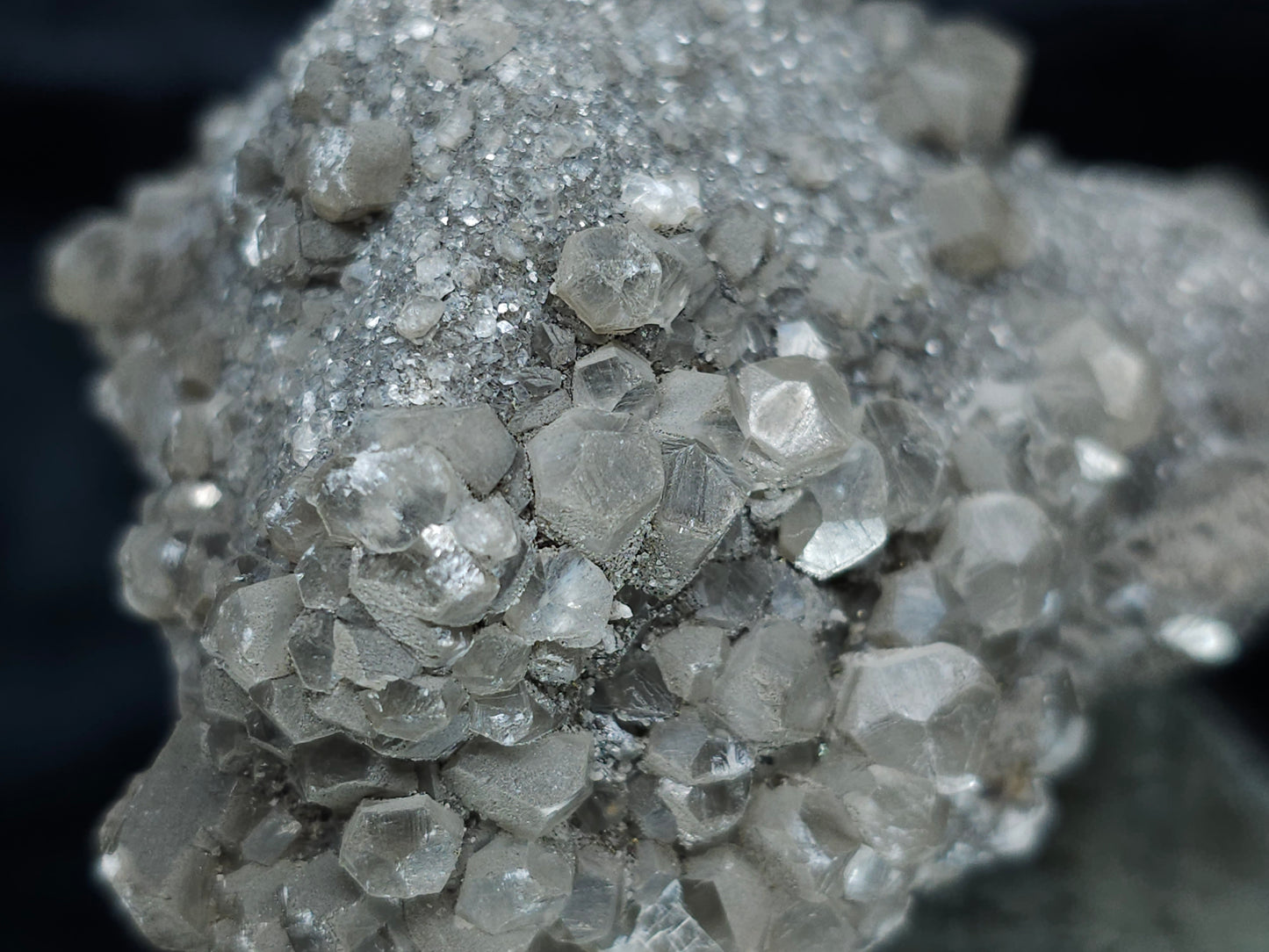 #33186 Double phantom Nailhead Spar Calcite cluster with Chalcopyrite ore and multiple small fossils in the matrix